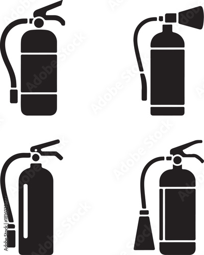 Fire extinguisher vector pictogram