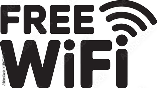 Free WiFi hotspot wireless signal flat icon for apps and websites