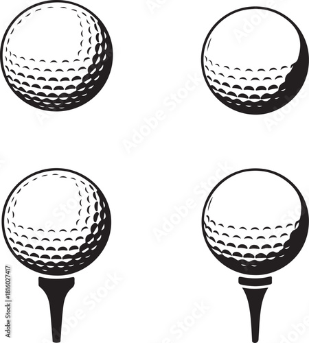Golf Tee and ball Icon