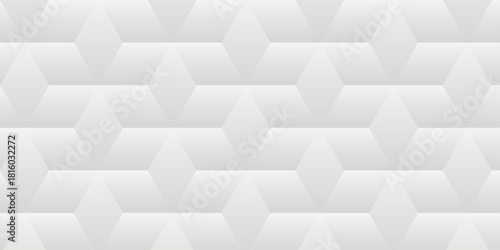 White geometric cube creative concept triangle overlap square technology background. digital cubes fabric and wallpaper grid block texture background.	
