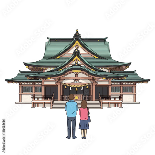 Japanese Shinto shrine visitation offering a captivating glimpse into tradition, art and devotion