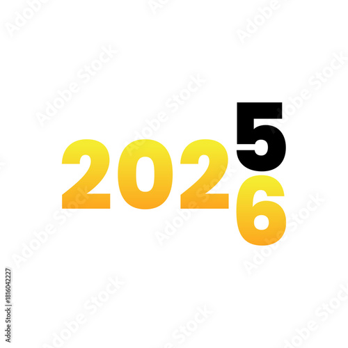 colorful numbers on white background