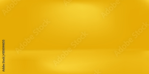 Abstract studio backgrounds. yellow walls for photography space vector simple set with bright gradient simple abstract design vector