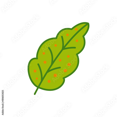 A light green wavy-edged leaf with soft curves that evoke freshness and gentle movement. Perfect for eco-friendly visuals, botanical patterns, natural branding, and clean organic-themed designs.