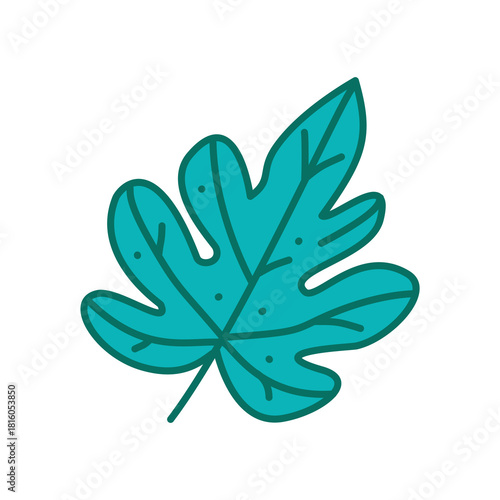 A light green wavy-edged leaf with soft curves that evoke freshness and gentle movement. Perfect for eco-friendly visuals, botanical patterns, natural branding, and clean organic-themed designs.