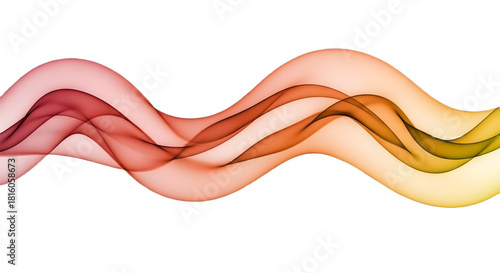Abstract colorful wave on black background design element