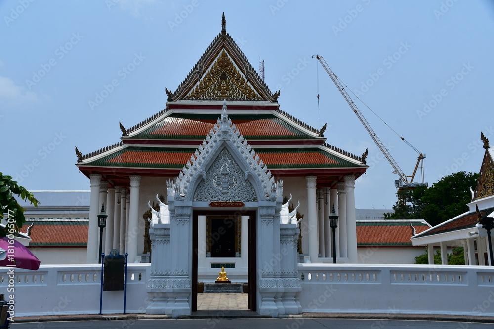 Naklejka premium タイバンコクのワット・マクット・カサッティリヤーラーム