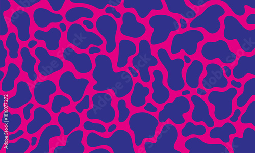Abstract Artistic Pattern in Pink and Blue for Background or Textile Design