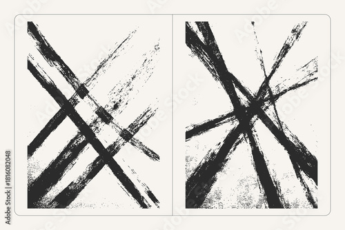 Cross vector grunge strokes texture, ideal for posters, backgrounds, and modern graphic design.