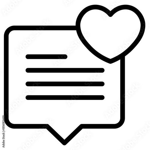 Clean Review icon in vector illustration Simple modern line style for apps, reports, and digital dashboards.