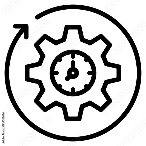 Clean Reliable icon in vector illustration Simple modern line style for apps, reports, and digital dashboards.