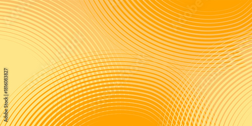 An abstract background with a pale yellow base color and waves flowing in various patterns, suggesting movement and dimension. The waves are white and gradually change to transparent.