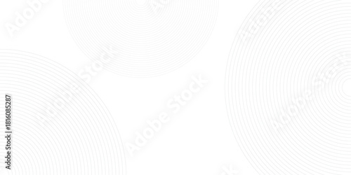 Minimalist White Background with Subtle Circular Line Patterns
