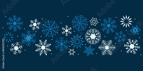 winter snowflake background, design element for christmas