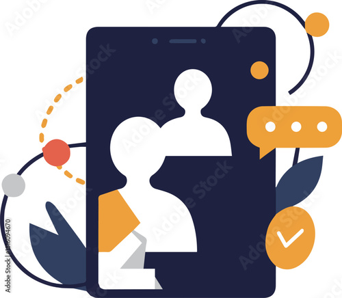 Mobile Messaging App Connecting People Through Digital Communication