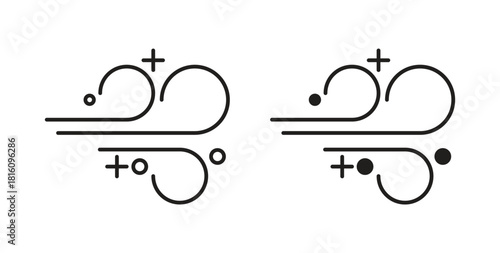 Snow blowing icons for use web design,logo.Symbol illustration.