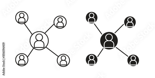 Social network icons for use web design,logo.Symbol illustration.