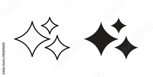 Sparkles icons for use web design,logo.Symbol illustration.