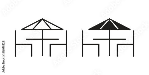 Terrace icons for use web design,logo.Symbol illustration.