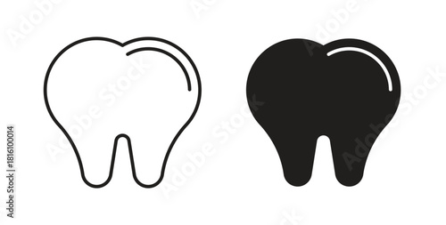 Tooth icons for use web design,logo.Symbol illustration.