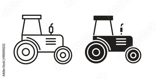 Tractor icons for use web design,logo.Symbol illustration.