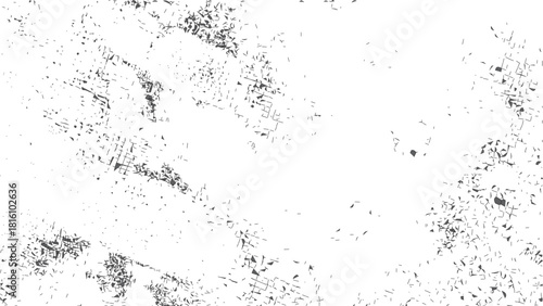 Grunge style grey texture with structural patterns and symmetrical particle details. Minimal grayscale grunge texture with abstract symmetrical particle pattern for design use. 