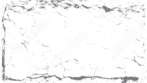 Dust or old grunge concrete building damaged grunge wall black and white texture.  Flat for instant color change. Split terrain after earthquake. 