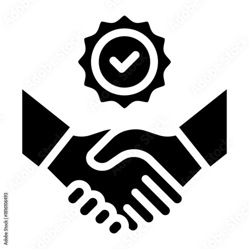 Check, review, approve, checkmark, enchmarking Process, Optimal Performance, Quality Assurance, Effective Strategies icon glyph style vector illustration	
