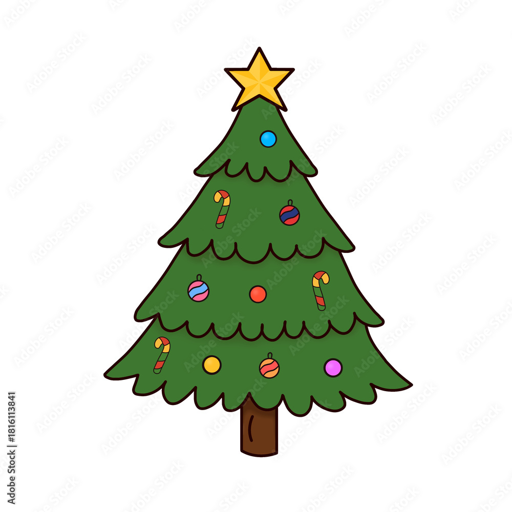 Fototapeta premium christmas tree 