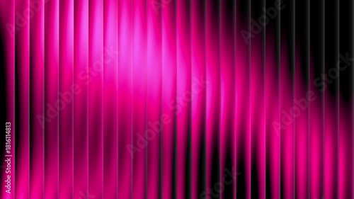 Pink reeded glass effect animation on dark background