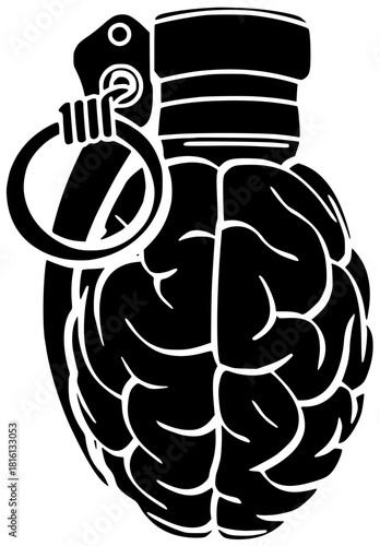 brain illustration symbol silhouette human logo icon icon idea outline mind intelligence science concept psychology head memory line outline shape and vector graphic background