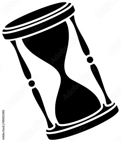 hourglass illustration time silhouette clock logo sand icon timer outline countdown glass minute sandglass antique hour retro vintage deadline shape adults vector graphic background