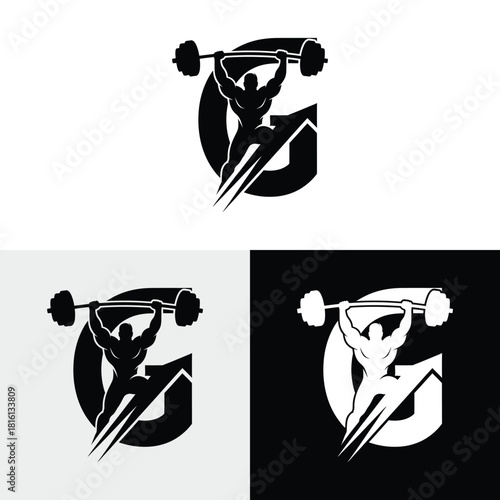 G Fitness Gym logo design