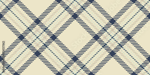 Classic woven fabric pattern. Seamless tartan design with textured lines in neutral colors.  Perfect for backgrounds, textiles, or fashion projects.