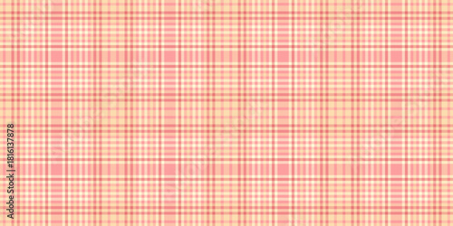 Free fabric check plaid, native background vector seamless. Striped tartan pattern textile texture in red and navajo white colors.
