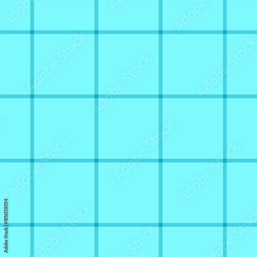 Sparse texture background fabric, classy plaid vector textile. Oilcloth tartan pattern check seamless in cyan color.