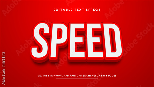 Speed editable text effect