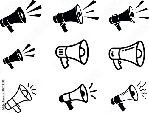 megaphone icon vector illustration