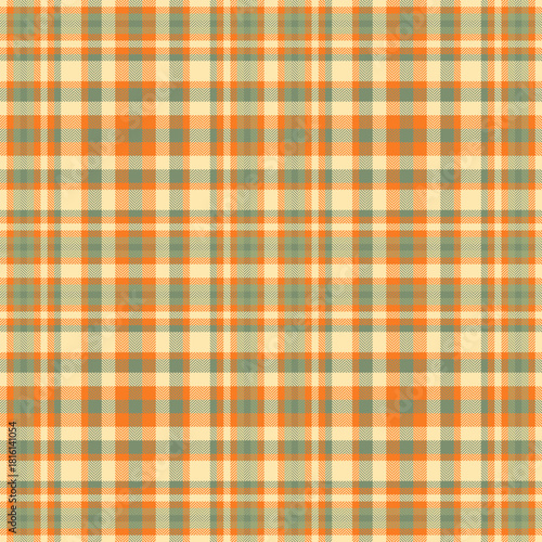 2026 seamless tartan pattern, brand vector check textile. Wide background fabric plaid texture in pastel and moccasin colors.