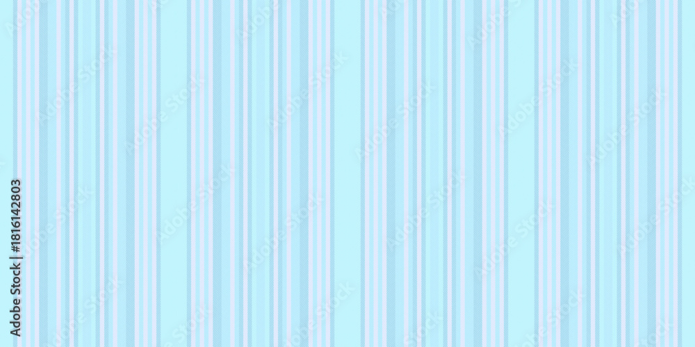 Obraz premium Uritish textile vector texture, duvet background lines seamless. Prand stripe fabric vertical pattern in light and cyan colors.