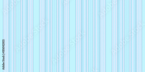 Uritish textile vector texture, duvet background lines seamless. Prand stripe fabric vertical pattern in light and cyan colors.