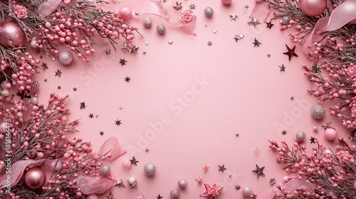 Pink Liquid Abstract With Bubbles Generative AI