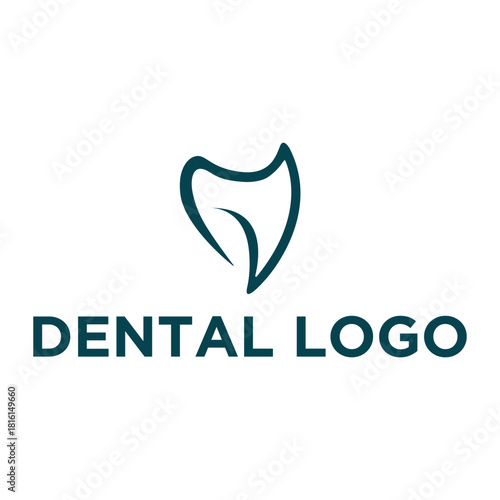 Modern Tooth Logo Design - Dental Clinic, Oral Care, and Dentistry Vector Icon