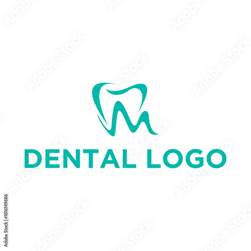 Modern Tooth Logo Design - Dental Clinic, Oral Care, and Dentistry Vector Icon