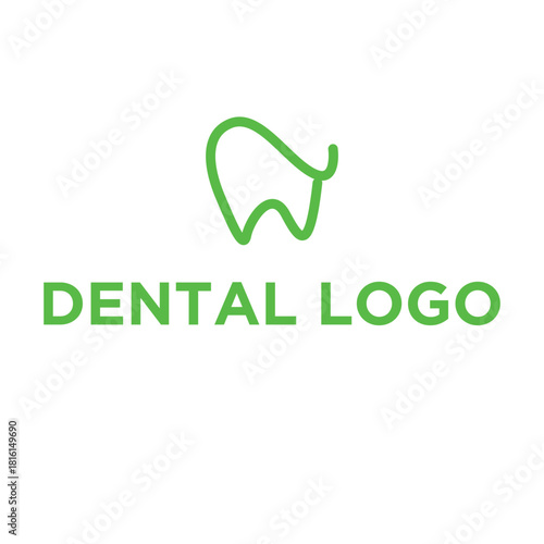 Modern Tooth Logo Design - Dental Clinic, Oral Care, and Dentistry Vector Icon