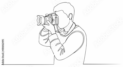 Photographer capturing moment with professional camera equipment.