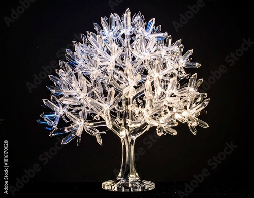 白色の水晶の樹