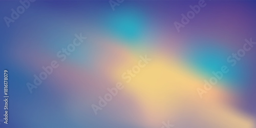 Premium watercolor background sunset sky orange purple design