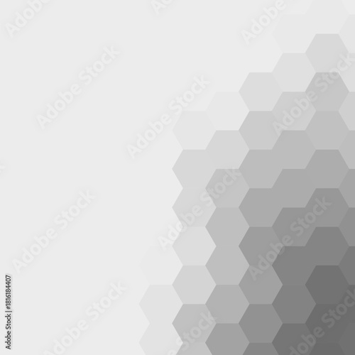 Geometric image. Abstract vector background. Colored background. Gray Hexagons. eps 10