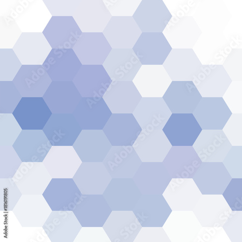 beautiful light blue color hexagonal background. vector illustration. polygonal pattern. design for banner, presentation, wallpaper. eps 10